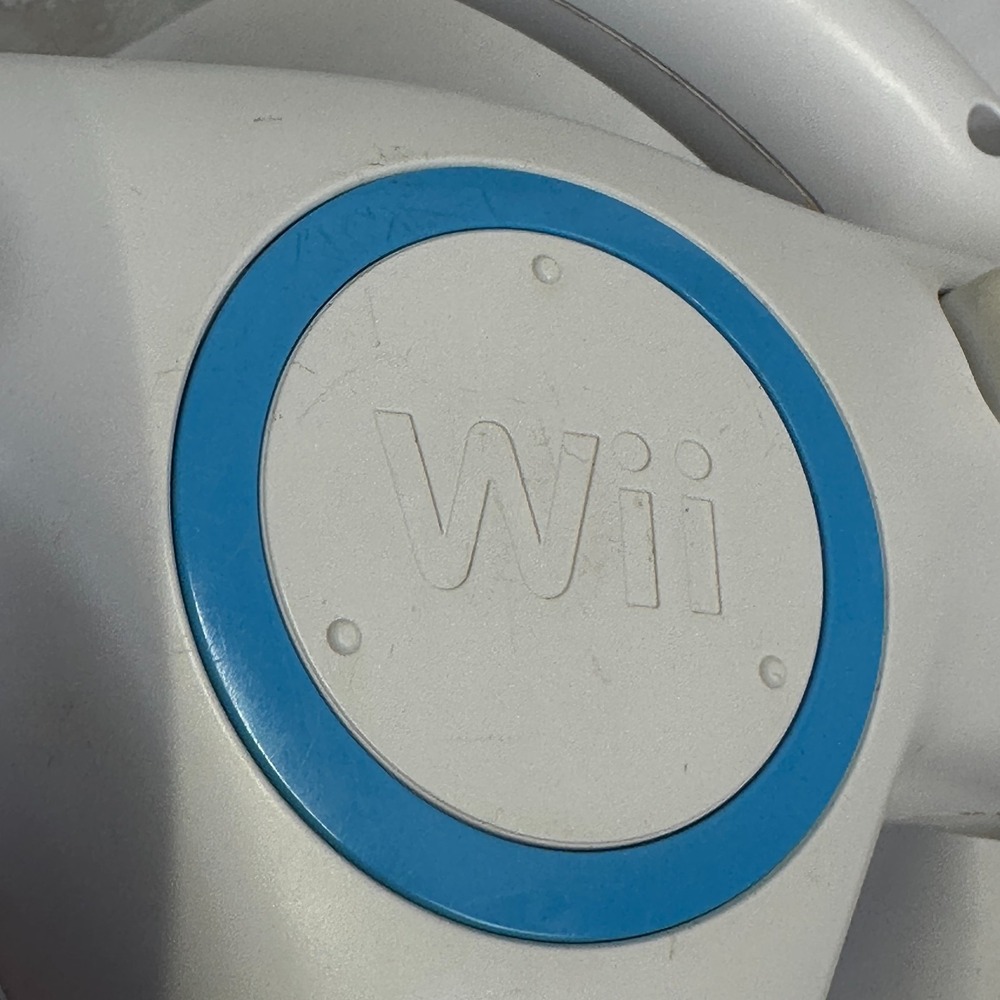 Nintendo Wii Wheel Steering Wheel + Wii Remote Controller White and Blue - Picture 12 of 14